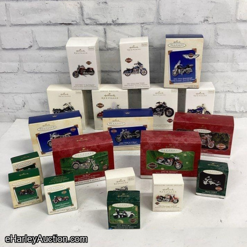 Lot of 23 Harley Davidson Hallmark Christmas Tree Ornaments