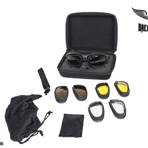 Goggles Set With Carrying Case & Changeable Lens